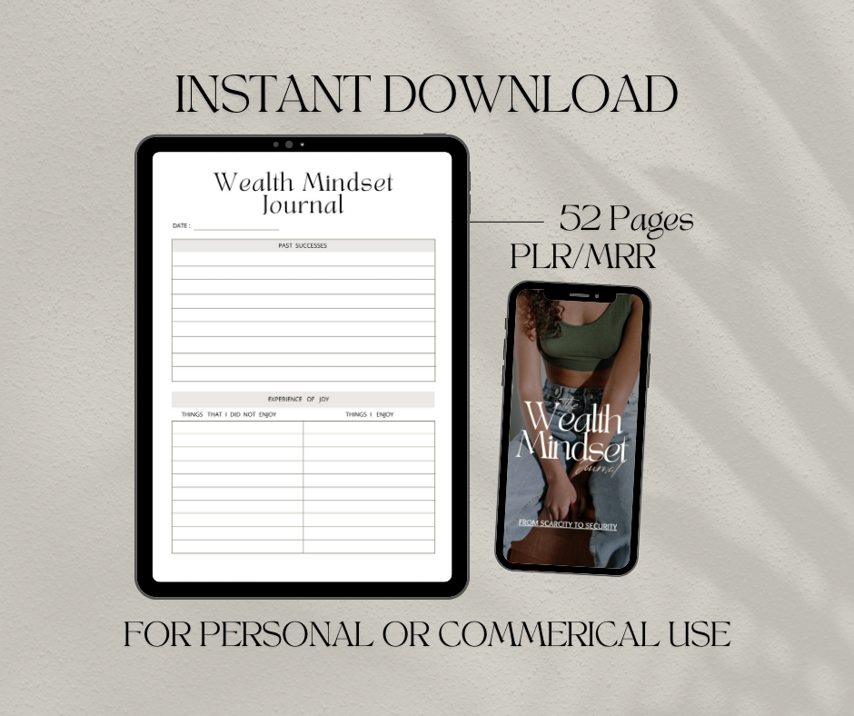 The Wealth Mindset Journal | PLR/MRR