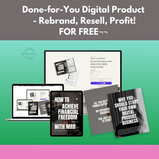 How to Achieve Financial Freedom with MRR |PLR/MRR  FREE GUIDE